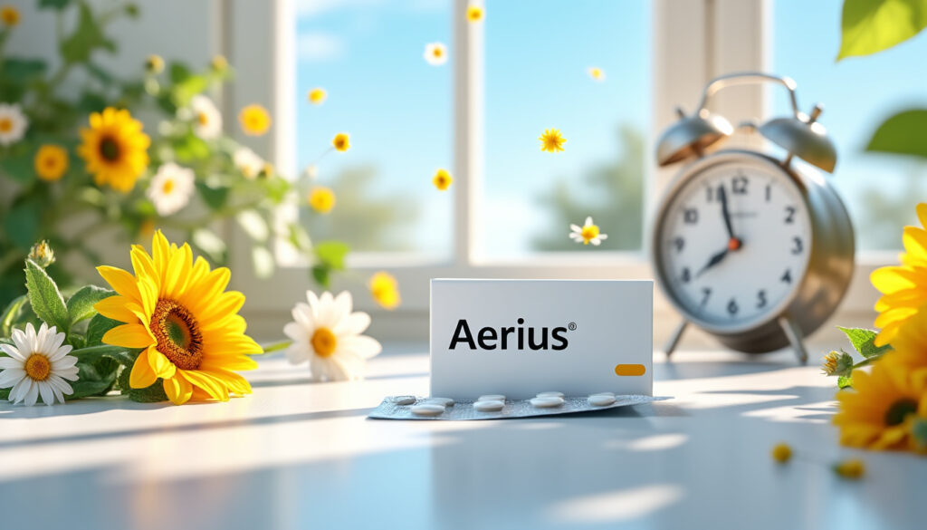 découvrez en combien de temps aerius agit pour soulager vos allergies et combien de temps son efficacité dure pour un confort durable.