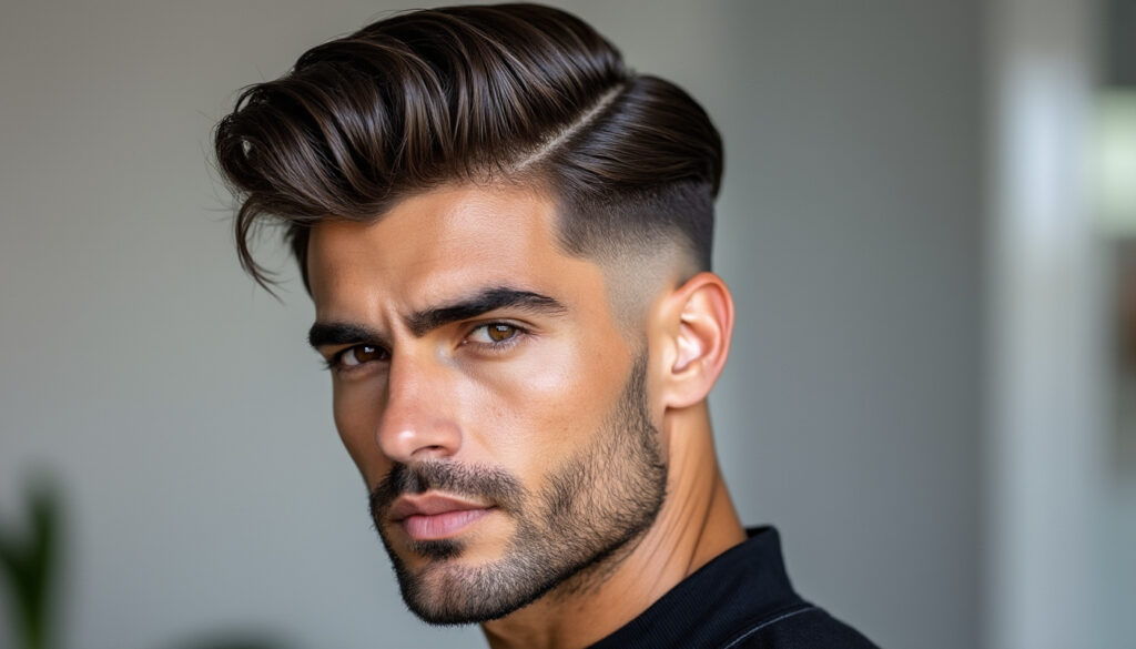 découvrez le blowout taper fade, la coupe homme tendance idéale pour cheveux lisses, alliant style moderne et élégance décontractée.