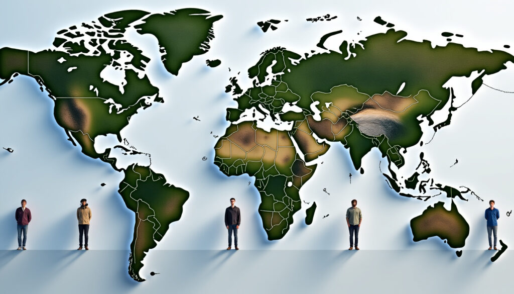 découvrez la taille moyenne des hommes à travers le monde, avec des chiffres détaillés et des comparaisons entre les pays.