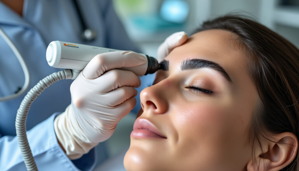découvrez notre traitement de détatouage sourcils au laser médical, une méthode sûre et efficace pour retrouver un regard naturel en toute confiance.